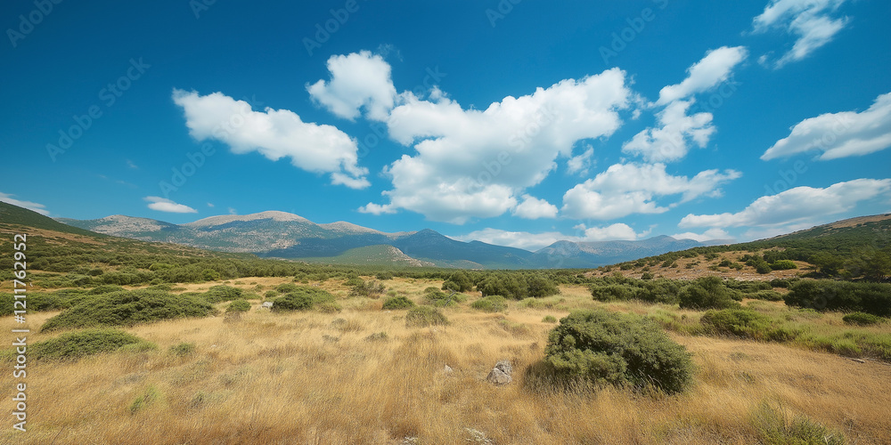Fototapeta premium landscape with mountains and sky