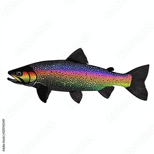 Rainbow Trout: Vibrant colors, sleek design. photo