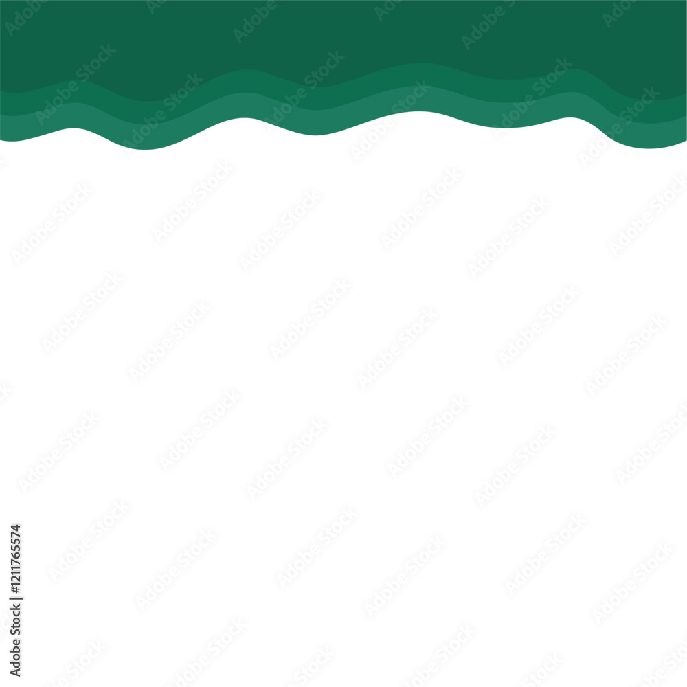 Obraz premium Abstract Dark Green Page Border