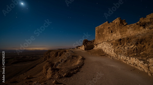Masada at night At night Masada takes on a special_001