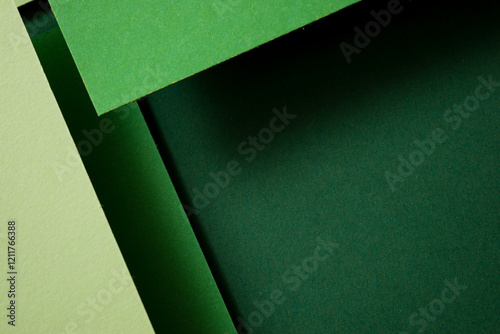 Green 3d background, copy space