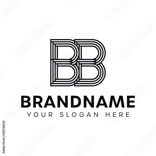 Letters BB Monogram Logo, for business with B or BB initials