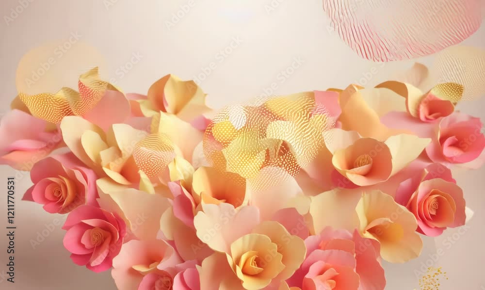 captivating heart shape of rose petals offering valentine's vibes