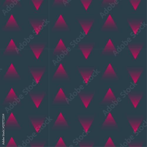 Seamless Red Triagles shapes Gradient Pattern trend vector, A texture of red black abstract Background. Modern Red Art Illustration for Textile Print, vector illustration.