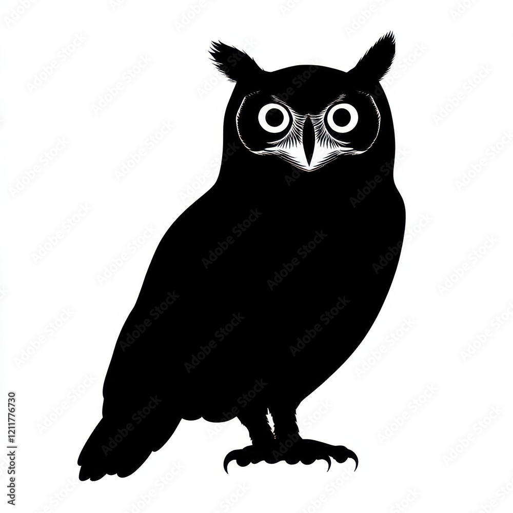 Fototapeta premium Majestic Owl Silhouette