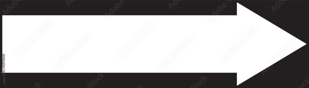 Horizontal long White straight arrow icon Eps 10. Horizontal long White straight arrow icon Eps 10.