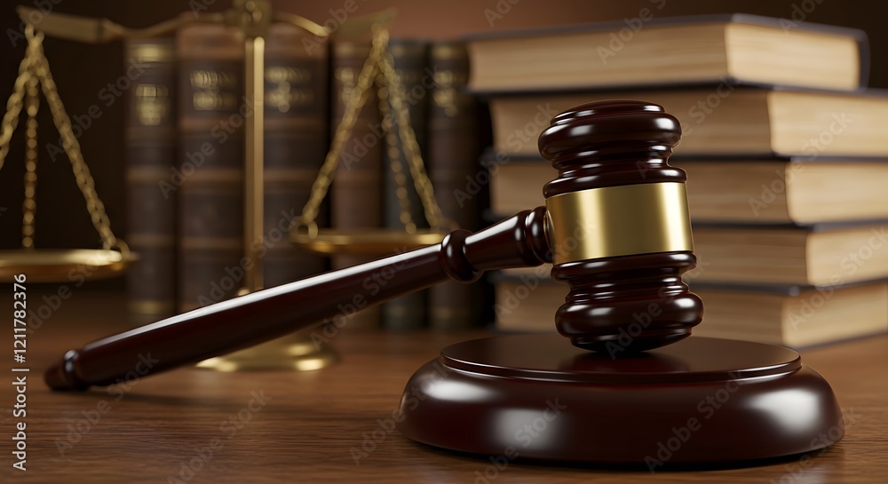 A traditional gavel resting on its sound block A traditional gavel resting on its sound block