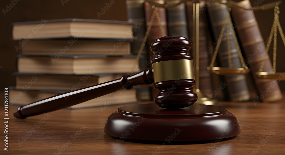 A traditional gavel resting on its sound block A traditional gavel resting on its sound block