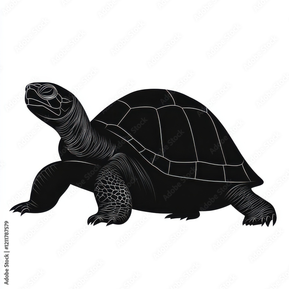 Fototapeta premium Silhouette of a Tortoise
