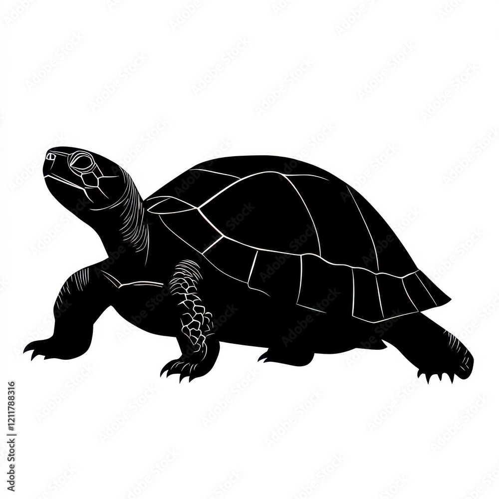 Fototapeta premium Silhouette of a Turtle