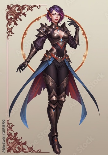 AI-Generated Epic Fantasy Gaming Collectible Cards: Heroic RPG Character Portraits for Digital and Trading Card Games