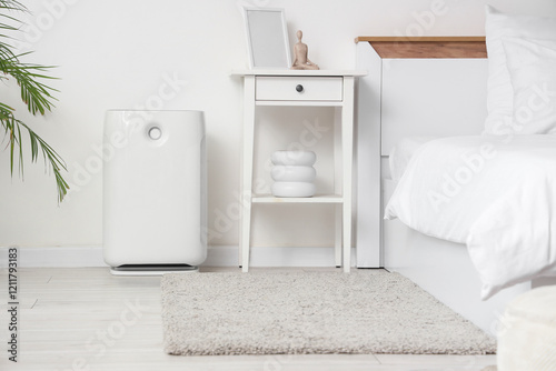 Modern air purifier in mini...