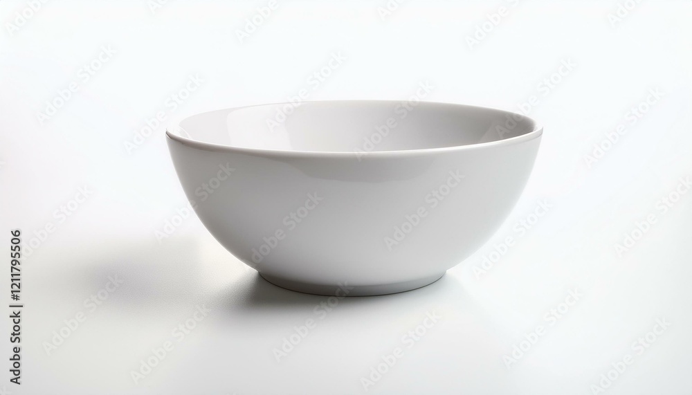 White empty bowl isolated on white background, White empty bowl isolated on white background,