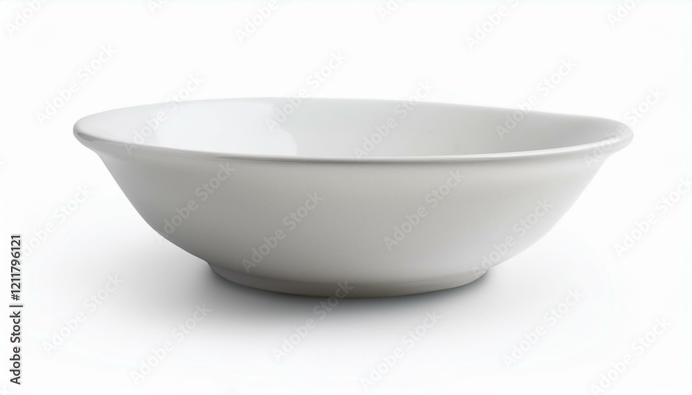 White empty bowl isolated on white background, White empty bowl isolated on white background,