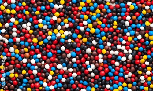 Colorful candy sprinkles texture background