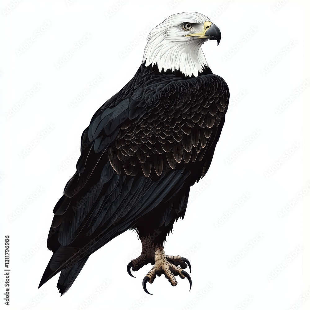Obraz premium Majestic Bald Eagle in Profile