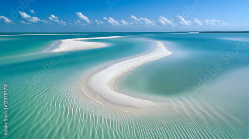 Stunning Aerial View of a Secluded Tropical Beach