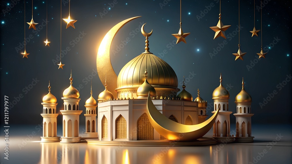 Fototapeta premium mosque at night