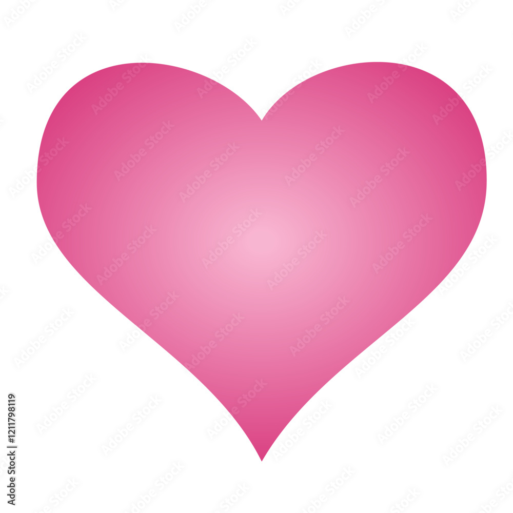 Heart shape love symbols isolated on the white background Heart shape love symbols isolated on the white background