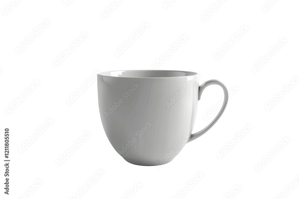 White coffee mug isolated on transparent background. White coffee mug isolated on transparent background.