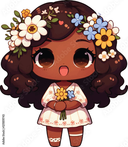 Cute girl chibi kawai