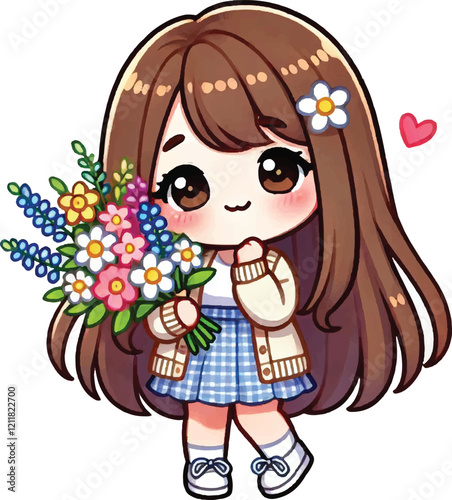 Cute girl chibi kawai