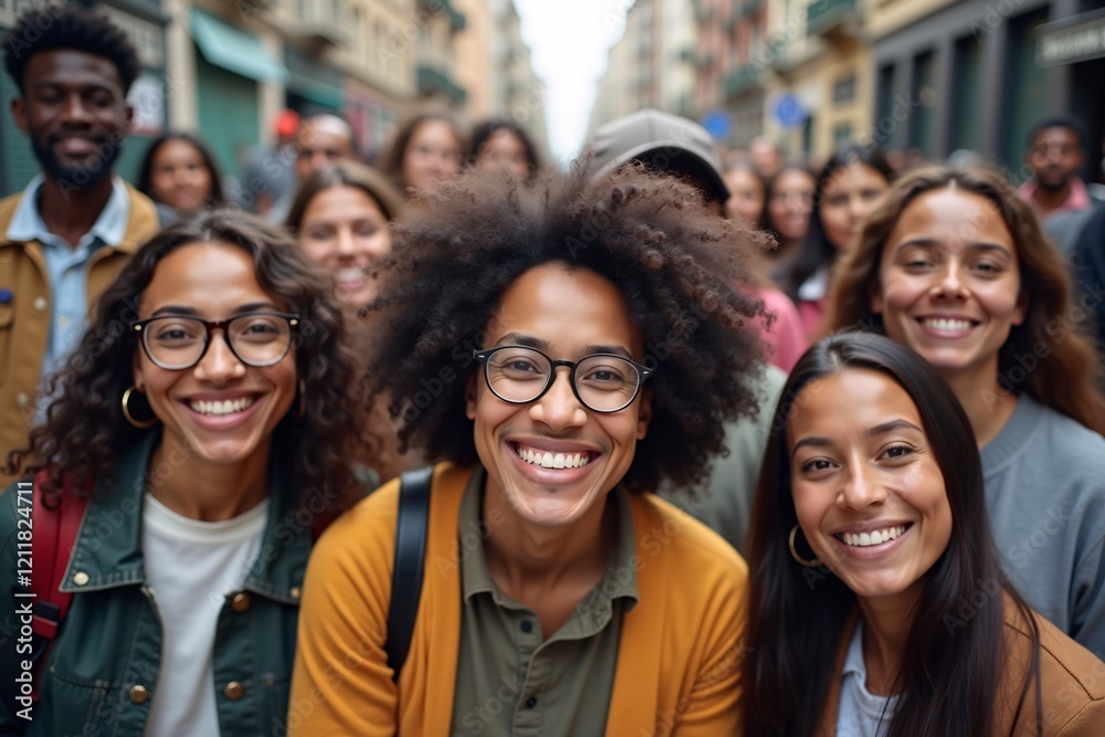 Large Mixed Group of Multicultural People, International Students or Friends Celebrating Diversity Concept, Global Unity and Inclusivity Generative AI Large Mixed Group of Multicultural People, International Students or Friends Celebrating Diversity Concept, Global Unity and Inclusivity Generative AI