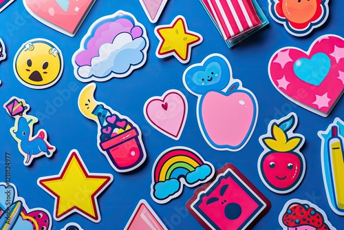 High Definition Image of a Collection of Stickers for Sale Including a Special Sale