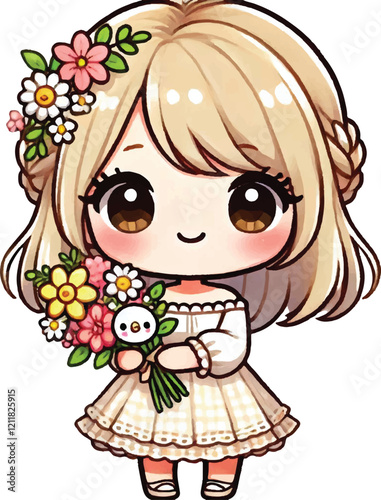 Cute girl chibi kawai