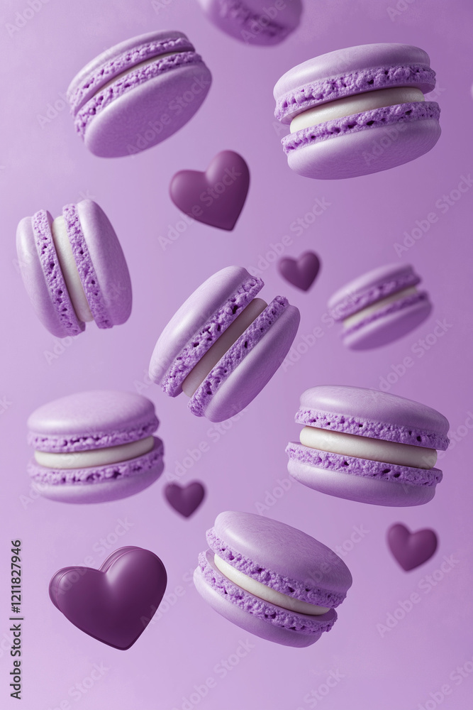 Lavender Perfection Elegant Macarons in a Dreamy Setting Lavender Perfection Elegant Macarons in a Dreamy Setting