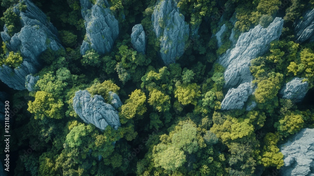 A breathtaking view of verdant trees contrasted with rocky formations. Nature thrives in harmony. Captivating landscapes reveal secrets of the wilderness. Generative AI A breathtaking view of verdant trees contrasted with rocky formations. Nature thrives in harmony. Captivating landscapes reveal secrets of the wilderness. Generative AI