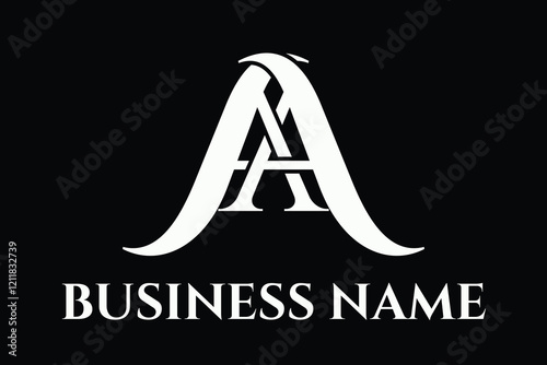 Double A Letter Logo Template Monogram-03