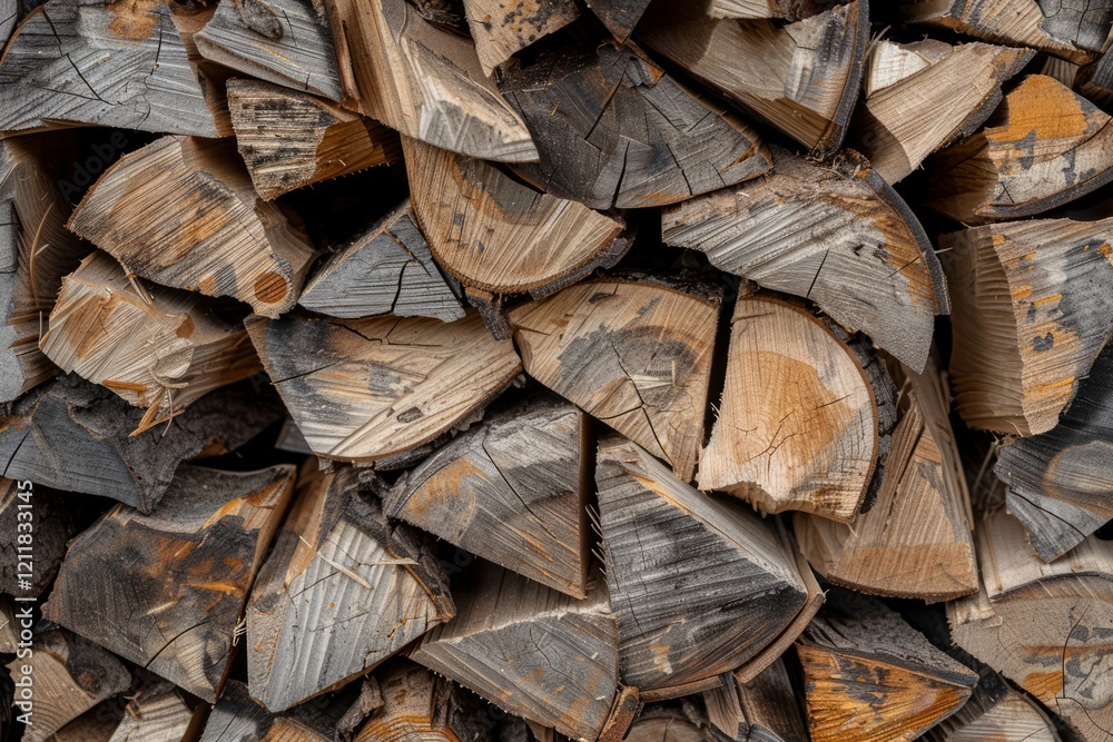 Photo of Big stack of chopped firewood outdoors. Background texture for backdrops or mapping Photo of Big stack of chopped firewood outdoors. Background texture for backdrops or mapping