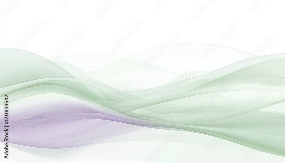Abstract Green and Lavender Wave Design Abstract Green and Lavender Wave Design