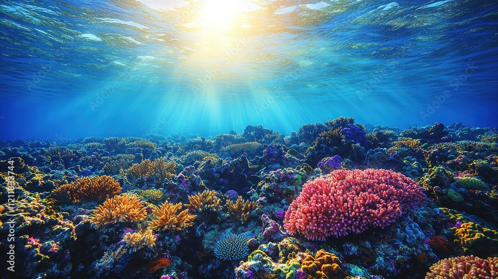 Vibrant Underwater Coral Reef Paradise Vibrant Underwater Coral Reef Paradise