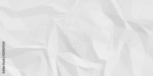 White crumpled paper texture . White wrinkled paper texture. White paper texture . White crumpled and top view textures can be used for background of text or any contents .