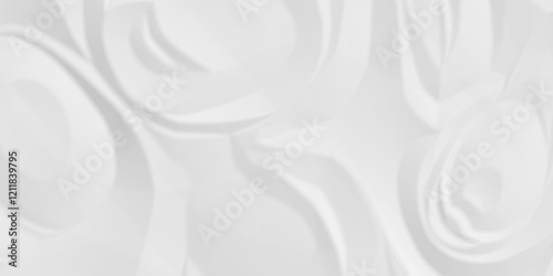 White crumpled paper texture . White wrinkled paper texture. White paper texture . White crumpled and top view textures can be used for background of text or any contents .