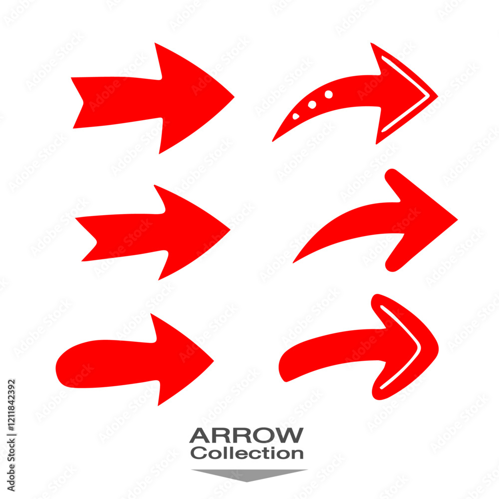 set red arrows set red arrows