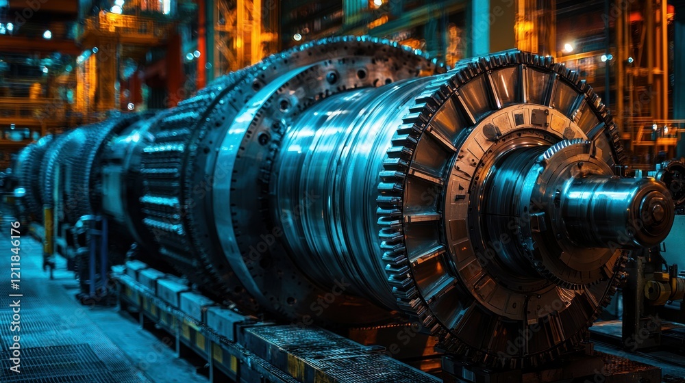 Gigantic Industrial Turbine: A Marvel of Engineering