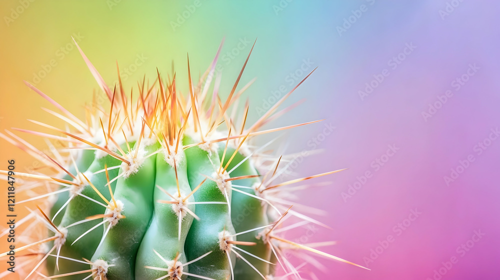 Colorful Cactus Closeup, Vibrant Background, Desert Plant, Home Decor Colorful Cactus Closeup, Vibrant Background, Desert Plant, Home Decor