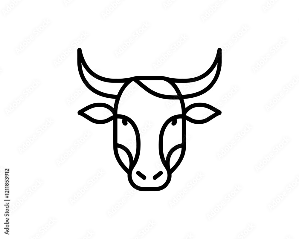 Cow logo vector. Animal farm. Cow icon. Dairy product symbol vector illustration. Cow logo vector. Animal farm. Cow icon. Dairy product symbol vector illustration.