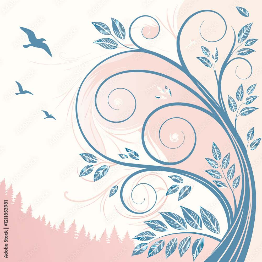Abstract watercolor background of swirling icy blues and silvery whites, evoking frosty crisp morning, with copy space Abstract watercolor background of swirling icy blues and silvery whites, evoking frosty crisp morning, with copy space