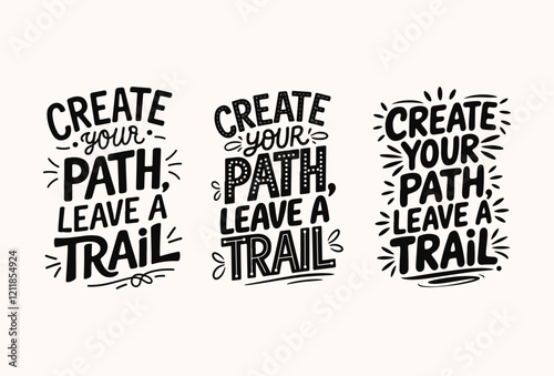 motivational quotes typography poster design set