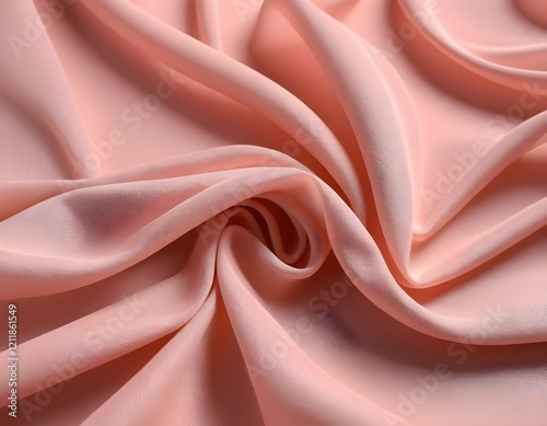 Elegant luxury background peach pink textured fashion fabric background, wasps of an ultra-light transparent cloth, cosmetic brand presentation, luxury beauty cloth backdrop or advertising, feminine
