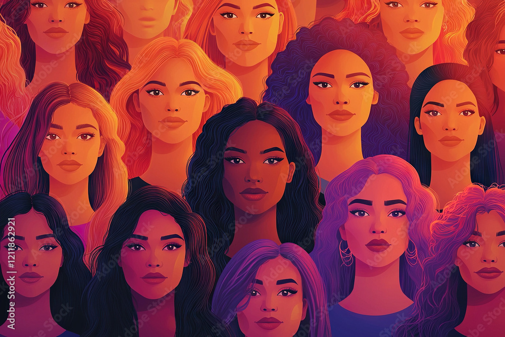 group of women, multicultural diversity , international women's day , girls power , human rights group of women, multicultural diversity , international women's day , girls power , human rights