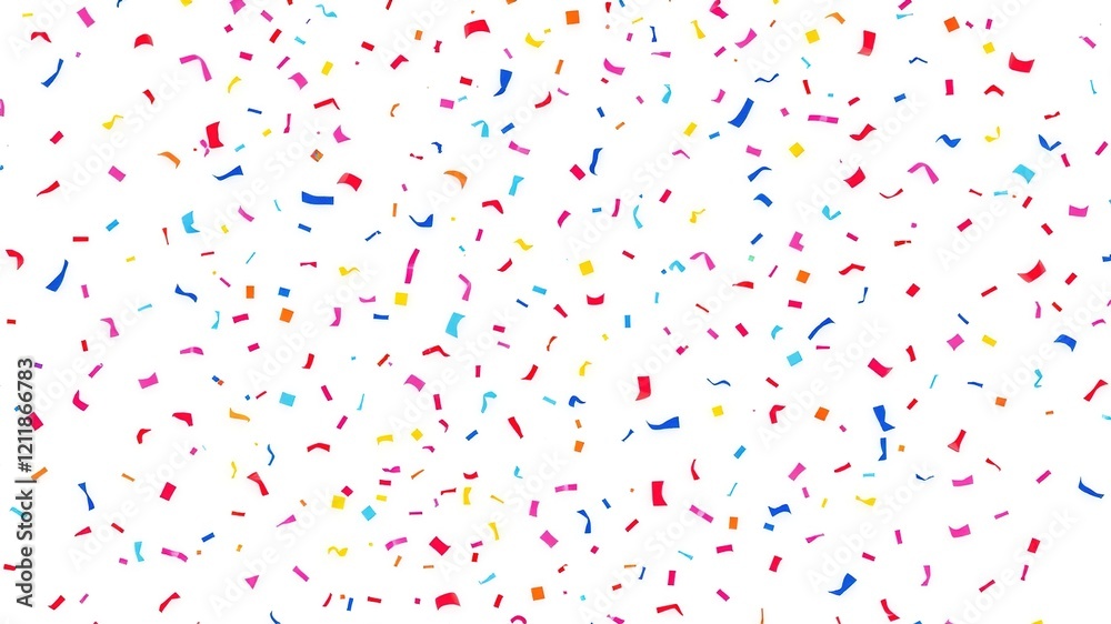 Confetti Explosion - White Background - AI Art Confetti Explosion - White Background - AI Art