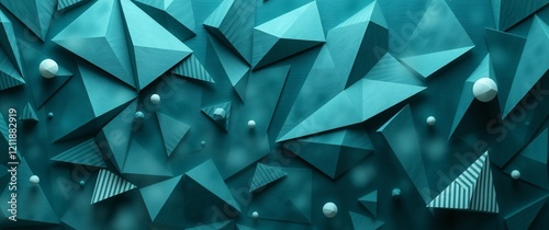  Geometric shapes made with as abstract background
