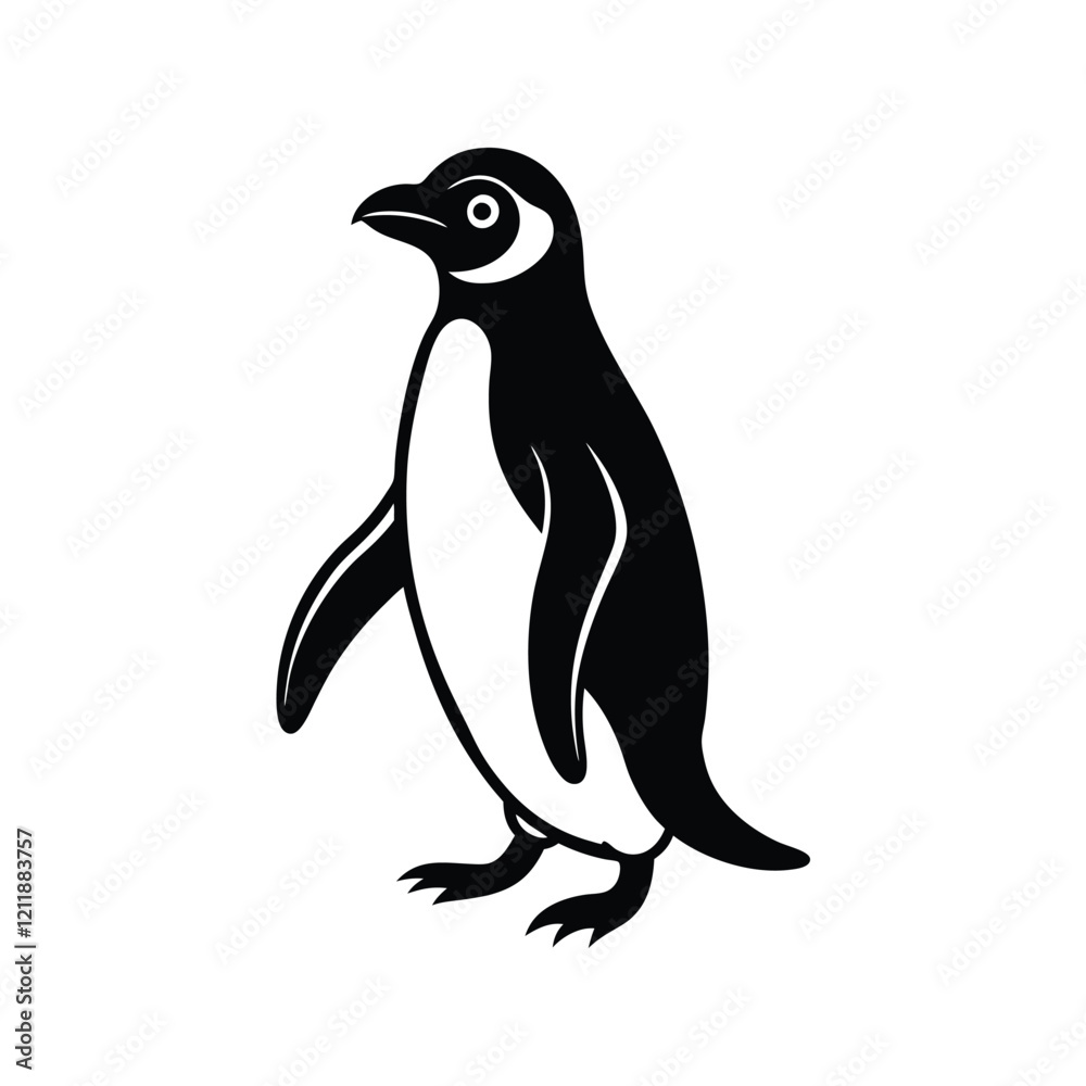 Naklejka premium a penguin vector illustration