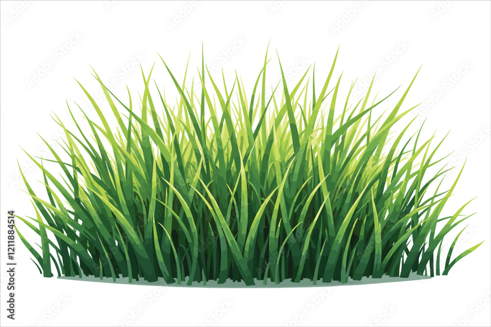 Obraz premium Grass Vector Clipart Bundle for Designs 
