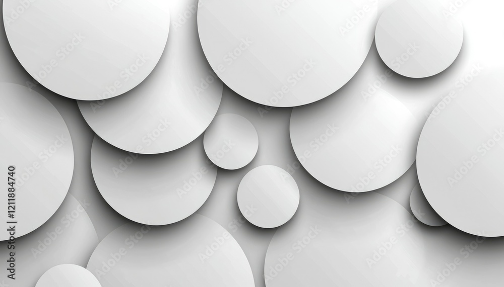 Abstract grayscale image of overlapping circles Abstract grayscale image of overlapping circles